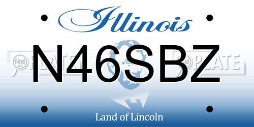 N46SBZ Illinois License Plate