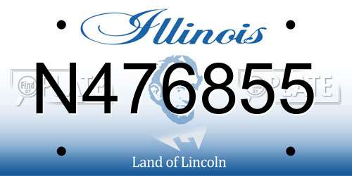 N476855 Illinois License Plate
