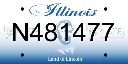N481477 Illinois License Plate