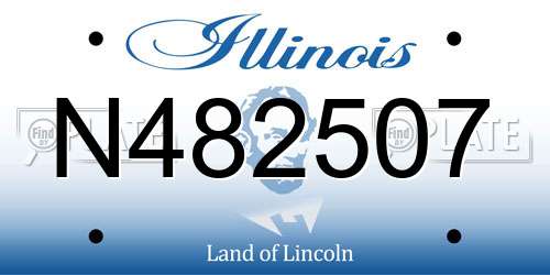 N482507 Illinois License Plate