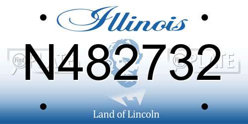 N482732 Illinois License Plate