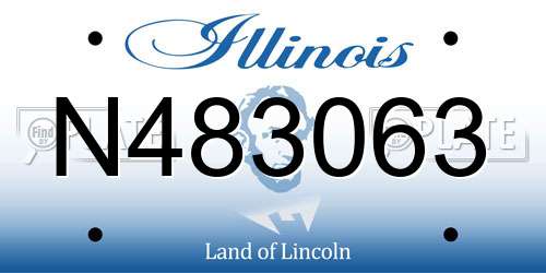 N483063 Illinois License Plate