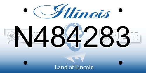 N484283 Illinois License Plate
