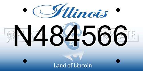 N484566 Illinois License Plate