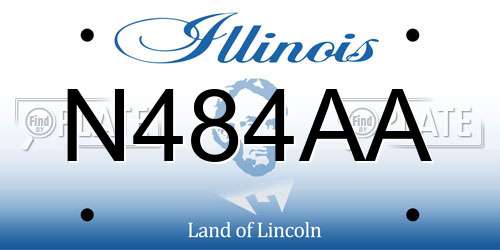 N484AA Illinois License Plate