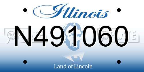 N491060 Illinois License Plate