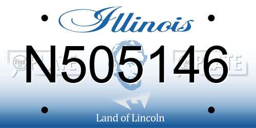 N505146 Illinois License Plate