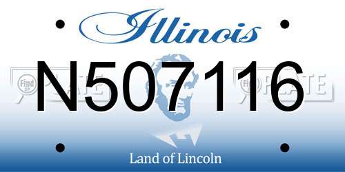 N507116 Illinois License Plate