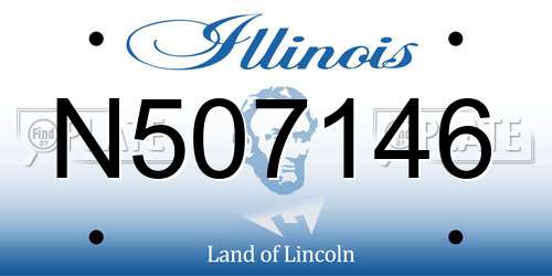 N507146 Illinois License Plate