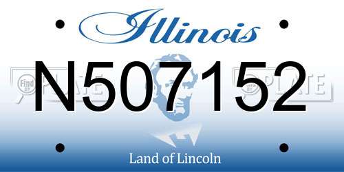 N507152 Illinois License Plate