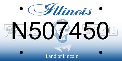 N507450 Illinois License Plate