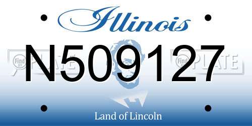 N509127 Illinois License Plate