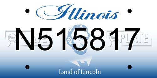 N515817 Illinois License Plate