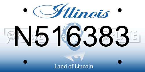 N516383 Illinois License Plate