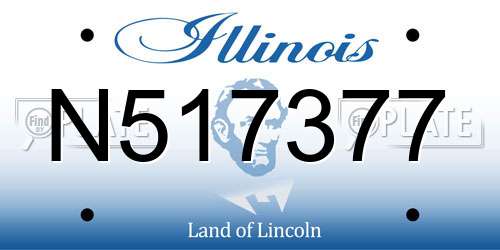 N517377 Illinois License Plate
