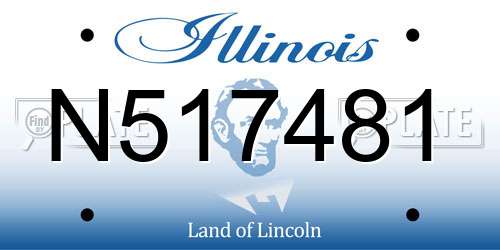 N517481 Illinois License Plate