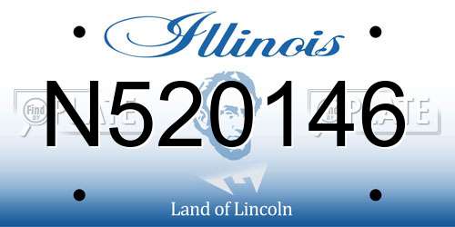 N520146 Illinois License Plate