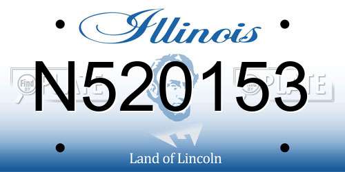 N520153 Illinois License Plate