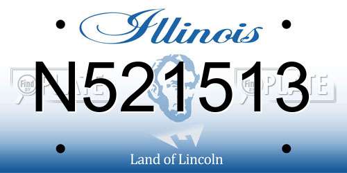 N521513 Illinois License Plate
