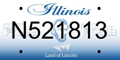 N521813 Illinois License Plate