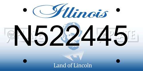 N522445 Illinois License Plate