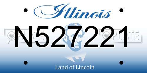 N527221 Illinois License Plate