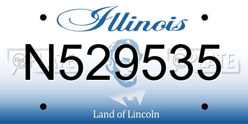 N529535 Illinois License Plate