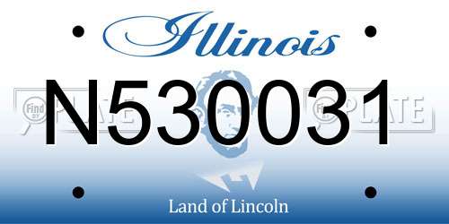 N530031 Illinois License Plate