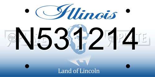 N531214 Illinois License Plate