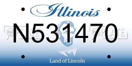 N531470 Illinois License Plate
