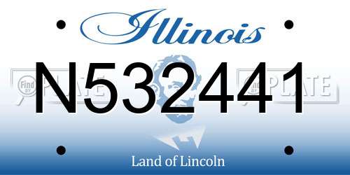N532441 Illinois License Plate