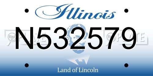 N532579 Illinois License Plate
