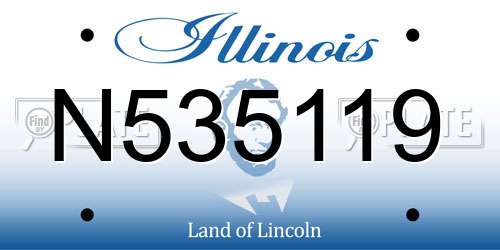 N535119 Illinois License Plate