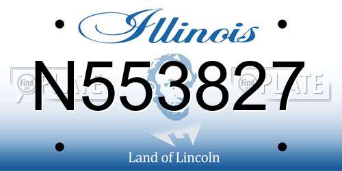 N553827 Illinois License Plate