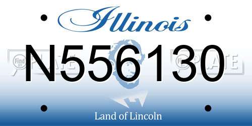 N556130 Illinois License Plate