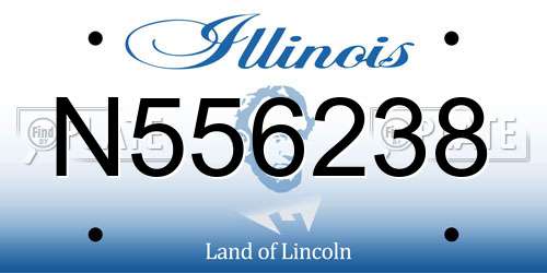 N556238 Illinois License Plate
