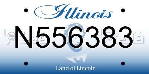 N556383 Illinois License Plate