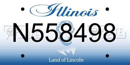 N558498 Illinois License Plate