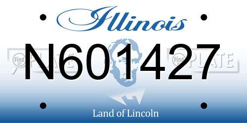 N601427 Illinois License Plate