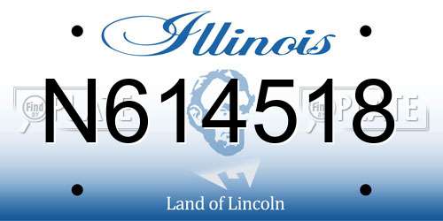 N614518 Illinois License Plate