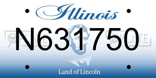 N631750 Illinois License Plate