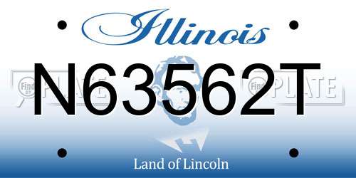 N63562T Illinois License Plate