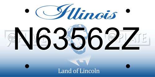 N63562Z Illinois License Plate
