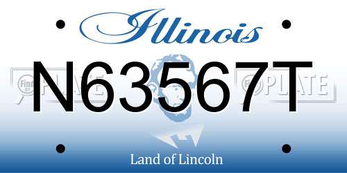N63567T Illinois License Plate