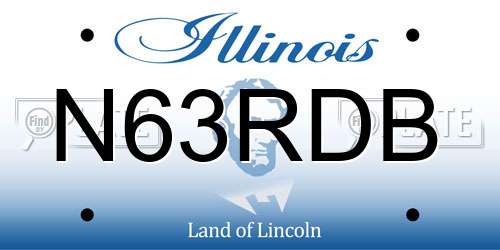 N63RDB Illinois License Plate