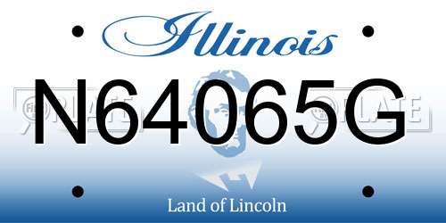 N64065G Illinois License Plate