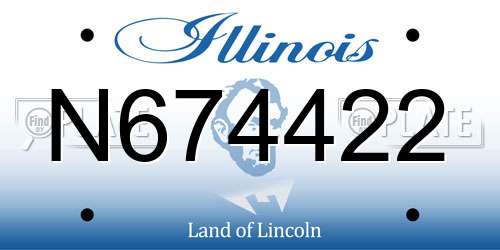 N674422 Illinois License Plate