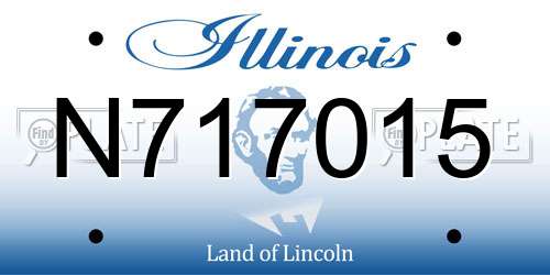 N717015 Illinois License Plate