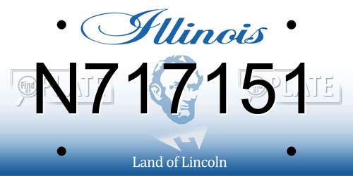 N717151 Illinois License Plate