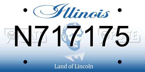 N717175 Illinois License Plate